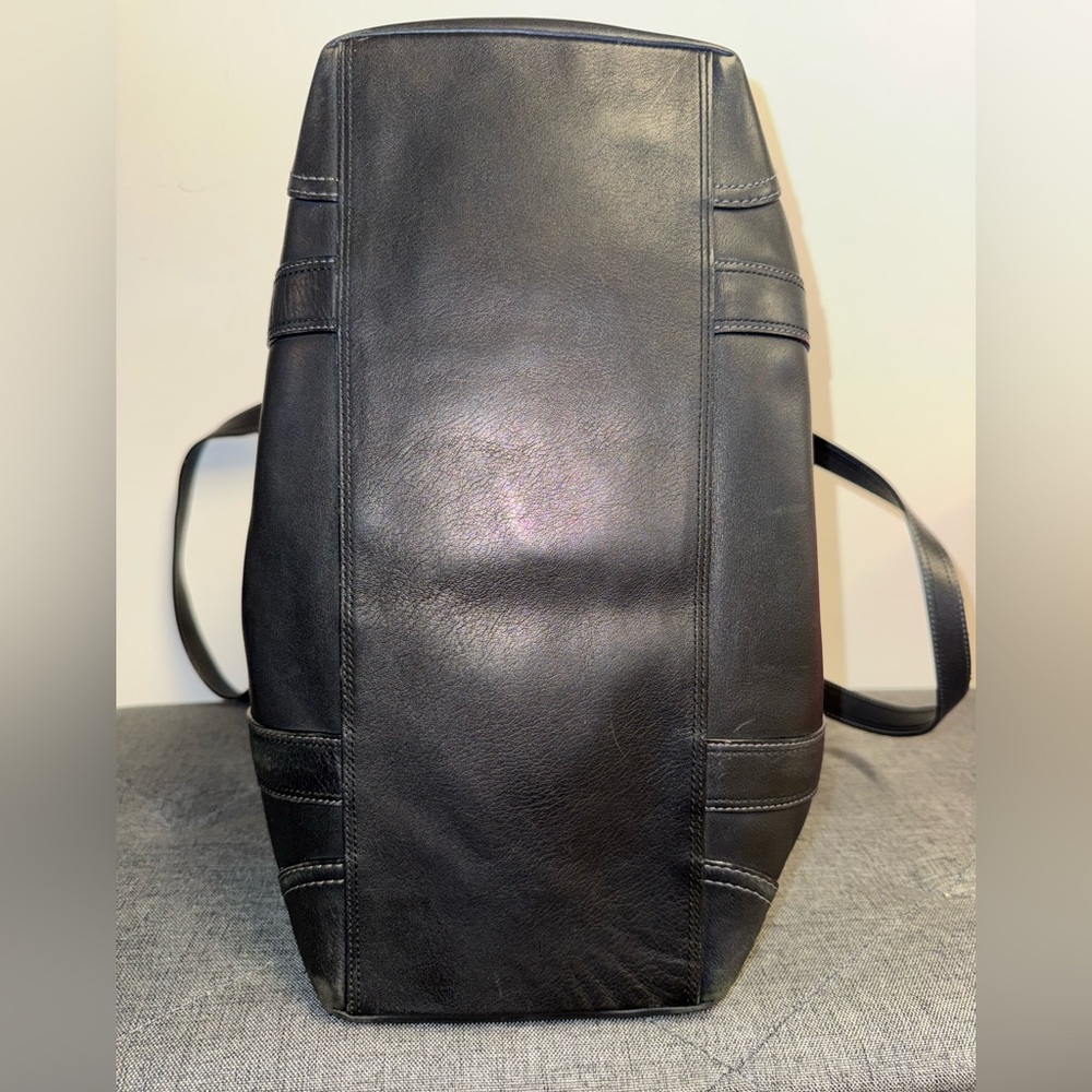 Coach Vintage SoHo Hampton Black Y2K Leather Tote F10288 - Picture 7 of 16